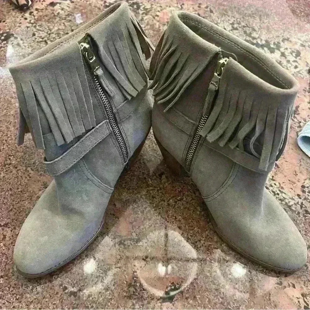 Lauren Ralph Lauren Fringe Booties - Picture 8 of 12